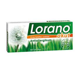 Abbildung: Lorano akut Tabletten Tabletten, 14 St PZN 01691621