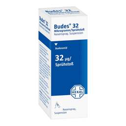 Abbildung: Budes Nasenspray 32µg / Sprühstoß 120 ED 10 ml, Nasendosierspray PZN 01693413