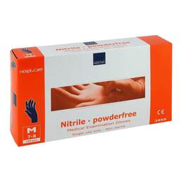 Abbildung: Nitril Handschuhe acceleratorfrei medium 100 St, Handschuhe PZN 01693732