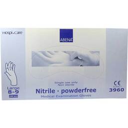 Abbildung: Nitril Handschuhe ungepudert large 100 St, Handschuhe PZN 01693755