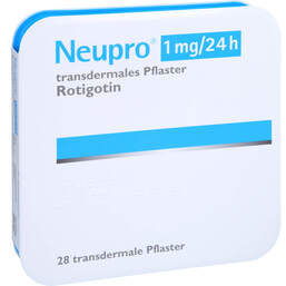 Abbildung: Neupro 1 mg / 24 h transdermale Pflaster 28 St, Pflaster transdermal PZN 01699723