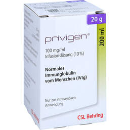 Abbildung: Privigen 10% Lösung 20 g Infusionslösung 200 ml, Infusionslösung PZN 01711565