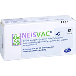 Abbildung: Neisvac-C Injektionssuspension.in einer Fertigspritze 1 St, Injektionssuspension PZN 01742933