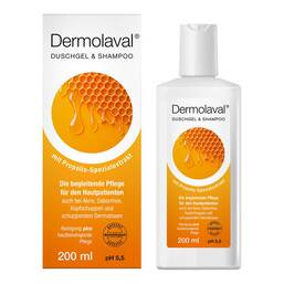 Abbildung: Dermolaval Duschgel + Shampoo 200 ml PZN 01745506