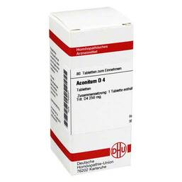 Abbildung: DHU Aconitum D 4 Tabletten Tabletten, 80 St PZN 01755031