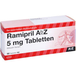 Abbildung: Ramipril AbZ 5 mg Tabletten 50 St, Tabletten PZN 01755634
