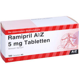Abbildung: Ramipril AbZ 5 mg Tabletten 100 St, Tabletten PZN 01755640