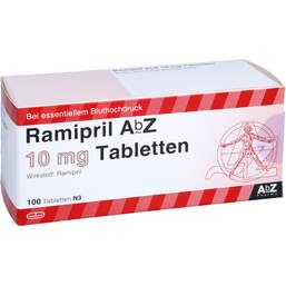 Abbildung: Ramipril AbZ 10 mg Tabletten 100 St, Tabletten PZN 01755686
