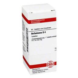 Abbildung: DHU Belladonna D 4 Tabletten Tabletten, 80 St PZN 01760374