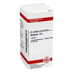 Abbildung: DHU Berberis D 4 Tabletten Tabletten, 80 St PZN 01760693