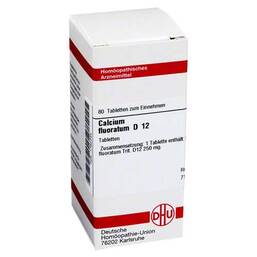 Abbildung: DHU Calcium fluoratum D 12 Tabletten Tabletten, 80 St PZN 01762344