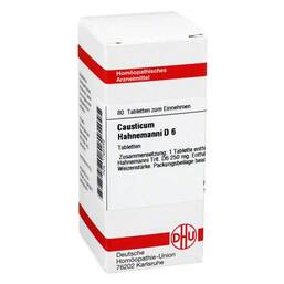 Abbildung: Causticum Hahnemanni D 6 Tabletten Tabletten, 80 St PZN 01764449