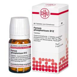 Abbildung: Ferrum phosphoricum D 12 Tabletten Tabletten, 80 St PZN 01770852