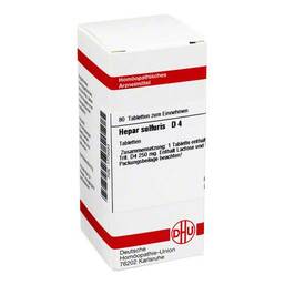 Abbildung: DHU Hepar sulfuris D 4 Tabletten Tabletten, 80 St PZN 01773023