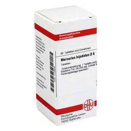 Abbildung: DHU Mercurius bijodatus D 6 Tabletten Tabletten, 80 St PZN 01778836