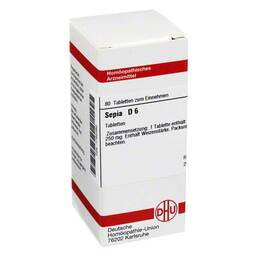Abbildung: DHU Sepia D 6 Tabletten Tabletten, 80 St PZN 01785368