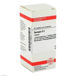 Abbildung: Spongia D 2 Tabletten Tabletten, 80 St PZN 01786273