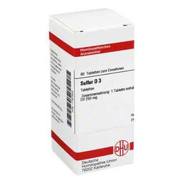Abbildung: DHU Sulfur D 3 Tabletten Tabletten, 80 St PZN 01787203