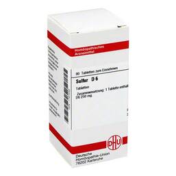 Abbildung: DHU Sulfur D 6 Tabletten Tabletten, 80 St PZN 01787232