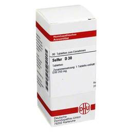 Abbildung: Sulfur D 30 Tabletten Tabletten, 80 St PZN 01787255