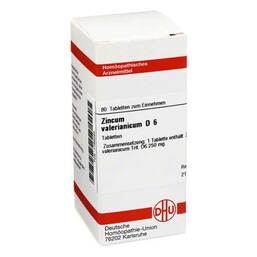 Abbildung: DHU Zincum valerianicum D 6 Tabletten Tabletten, 80 St PZN 01789395