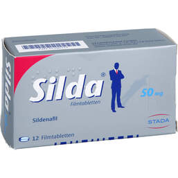 Abbildung: Silda 50 mg Filmtabletten 12 St, Filmtabletten PZN 01795177