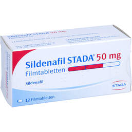 Abbildung: Sildenafil STADA 50 mg Filmtabletten 12 St, Filmtabletten PZN 01795970