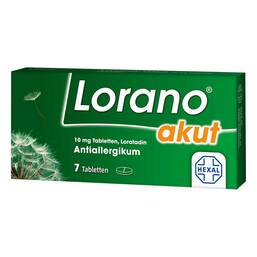 Abbildung: Lorano akut Tabletten Tabletten, 7 St PZN 01797130