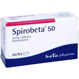 Abbildung: Spirobeta 50 Tabletten 50 St, Tabletten PZN 01800688