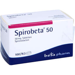 Abbildung: Spirobeta 50 Tabletten 100 St, Tabletten PZN 01800725