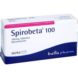 Abbildung: Spirobeta 100 Tabletten 50 St, Tabletten PZN 01800760