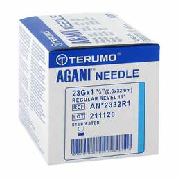 Abbildung: Agani Kanüle 23 G 32 mm blau 100 St, Kanüle PZN 01802173