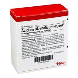 Abbildung: Acidum DL-malicum Injeel Ampullen Ampullen, 10 St PZN 01803592