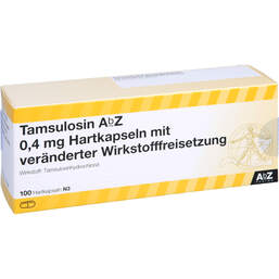 Abbildung: Tamsulosin AbZ 0,4 mg Hartkapseln mit veränderter Wirkstofffreisetzung 100 St, Hartkapseln mit veränderter Wirkstofffreisetzung PZN 01804580