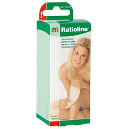 Abbildung: Ratioline acute Verbandmull 10 cm x 1 m gerollt 1 St, Verband PZN 01805036