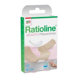 Abbildung: Ratioline sensitive Pflasterstrips in 2 Größen Pflaster, 10 St PZN 01805183