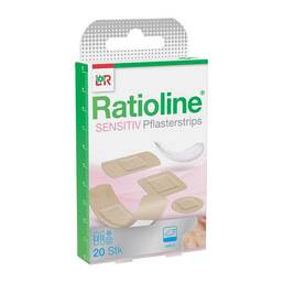 Abbildung: Ratioline sensitive Pflasterstrips in 4 Größen Pflaster, 20 St PZN 01805208