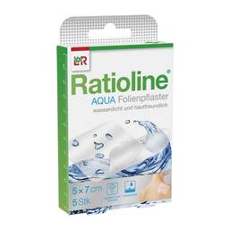 Abbildung: Ratioline aqua Duschpflaster 5x7 cm Pflaster, 5 St PZN 01805409