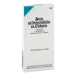 Abbildung: Aqua AD Iniectabilia ex Colonia Ampullen 10X2 ml, Ampullen PZN 01806395