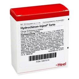 Abbildung: Hydrochinon Injeel forte Ampullen Ampullen, 10 St PZN 01807578