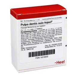 Abbildung: Pulpa Dentis suis Injeel Ampullen 10 St, Ampullen PZN 01815632