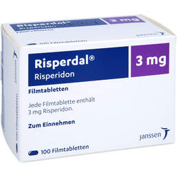 Abbildung: Risperdal 3 mg Filmtabletten 100 St, Filmtabletten PZN 01816152
