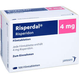 Abbildung: Risperdal 4 mg Filmtabletten 100 St, Filmtabletten PZN 01816181