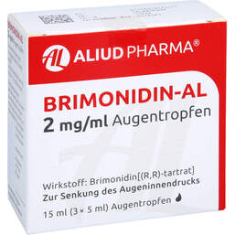Abbildung: Brimonidin AL 2 mg / ml Augentropfen 3X5 ml, Augentropfen PZN 01817341