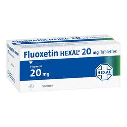 Abbildung: Fluoxetin Hexal 20 mg Tabletten 20 St, Tabletten PZN 01822922