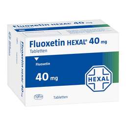 Abbildung: Fluoxetin Hexal 40 mg Tabletten 50 St, Tabletten PZN 01822968