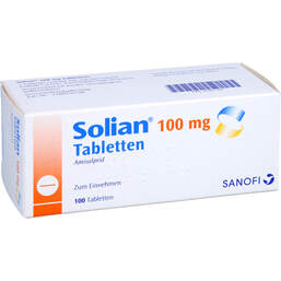 Abbildung: Solian 100 mg Tabletten 100 St, Tabletten PZN 01827397