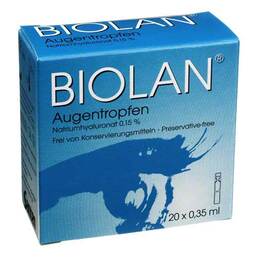 Abbildung: BIOLAN® Augentropfen Einzeldosispipetten 20X0.35 ml, Einzeldosispipetten PZN 01829864