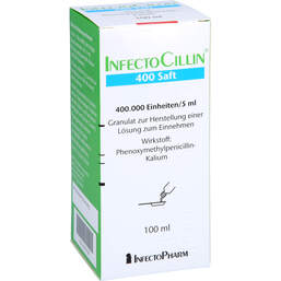Abbildung: Infectocillin 400 Saft Trockensaft 100 ml, Granulat PZN 01831708
