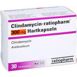 Abbildung: Clindamycin ratiopharm 300 mg Hartkapseln 30 St, Hartkapseln PZN 01833707